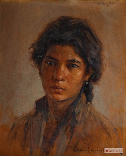 AJDUKIEWICZ Zygmunt | Portret dziewczyny, 1910