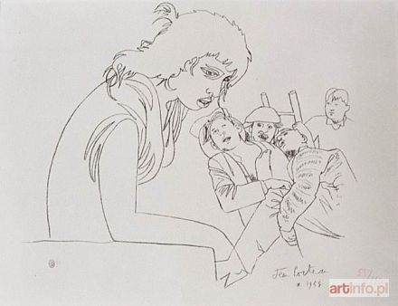 COCTEAU Jean | Ilustracja do Les Voleurs d`enfants (1954)