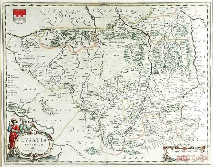 SCULTETUS Bartholomeus | Mapa Łużyc