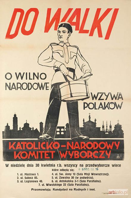 ARTYSTA nieokreślony | DO WALKI O WILNO NARODOWE, 1920-te