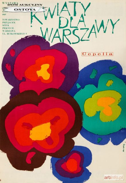 ŚWIERZY Waldemar | Plakat wystawy KWIATY DLA WARSZAWY, 1964