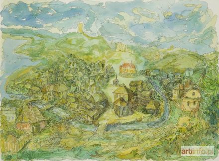 GOLDBERG Chaim | Widok na mój Kazimierz Dolny #4, 1996 r.