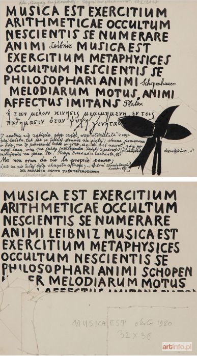 MAKOWSKI Zbigniew | Musica est, praca dwustronna, 1980 r.