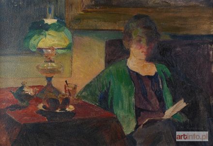 ŻARNECKI Stanisław | Przy lampie, 1927