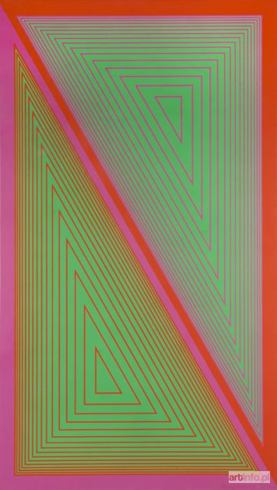 ANUSZKIEWICZ Richard | Triangulated Green, ed. 21/50, 1977 r.