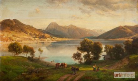 STEFFAN Johann Gottfried | Nad jeziorem Tegernsee, 1865 r.