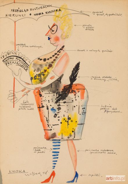 BOGUSZ Marian | Projekt kostiumu Kwoka do spektaklu Czupurek, 1958 r.