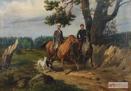 SYPNIEWSKI Feliks | Na polowaniu z chartami, 1858