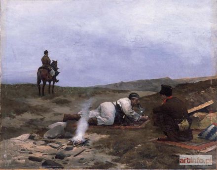 GORSTKIN-WYWIÓRSKI Michał | ODPOCZYNEK NA STEPIE, 1886