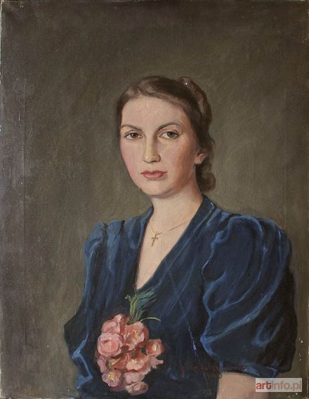 AJDUKIEWICZ Julian | Portret kobiety (1940)