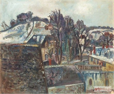 KRÉMEGNE Pinchus | VILLAGE SOUS LA NEIGE, ok. 1940