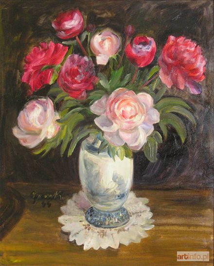 CYANKIEWICZ Zdzisław (CYAN) | Bouquet de pivoines (1944)