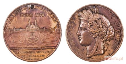 DUBOIS Alphée | MEDAL, WYSTAWA POWSZECHNA, PARYŻ, 1878