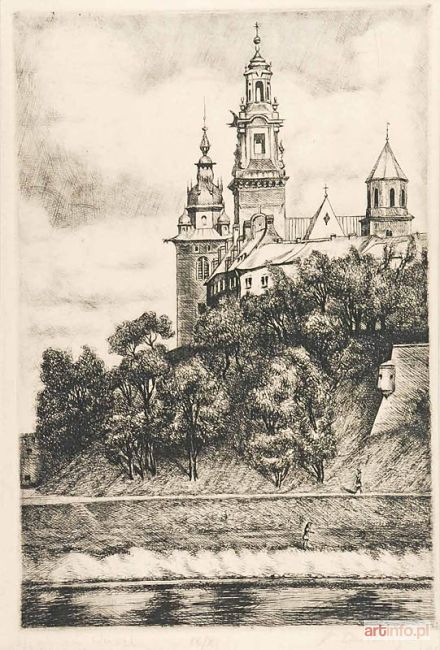 DZIELIŃSKI Jan Kazimierz | Widok na Wawel, 1938