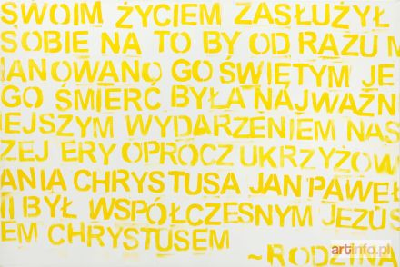 OKRASKO Anna | Z cyklu 'Znicze dla Ojca Świętego', Bez tytułu, 2005 r.