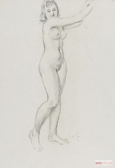 ŻURAWSKI Stanisław | Akt stojącej kobiety, ok. 1960