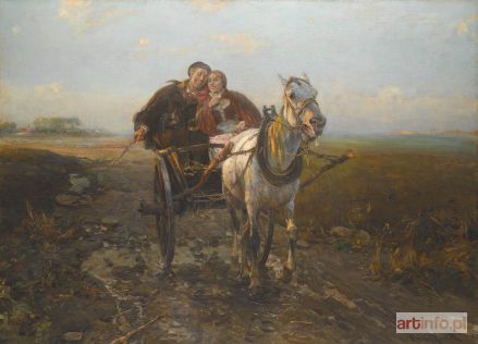 WIERUSZ-KOWALSKI Alfred | Wesoła jazda, ok 1890-1900