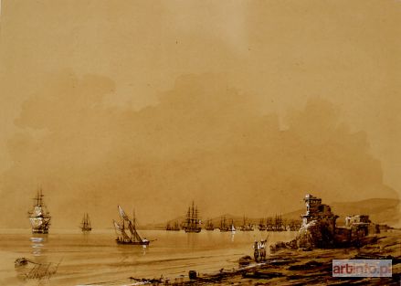 AJWAZOWSKI Iwan Konstantynowicz | Port w Teodozji na Krymie, ok. 1845