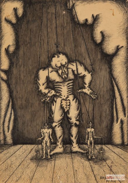 PYJOR Jan | Projekt ilustracji teatralnej, 1976 r.