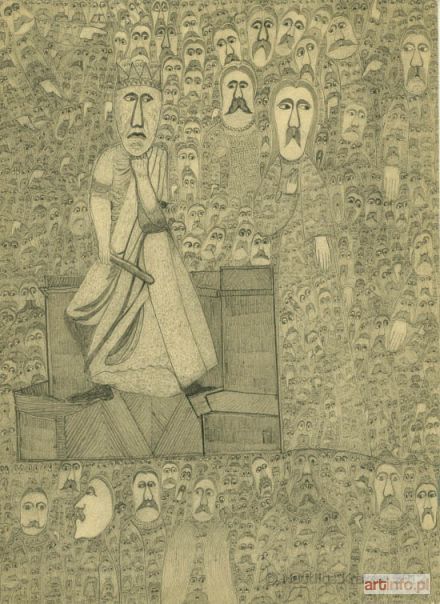 MONSIEL Edmund | Bez tytułu [Tronujący król], 1957