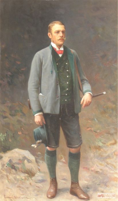 AJDUKIEWICZ Zygmunt | Portret Herr von Ritter, 1900