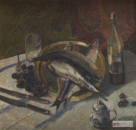 OSSECKI Wilk (Wilhelm) | Martwa natura z rybami, około 1938 r.