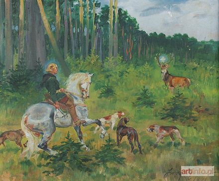 KOSSAK Jerzy | Święty Hubert, 1941