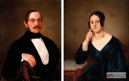 MURZYNOWSKI Antoni | 29A PORTRET WANDY CHRÓŚCIECHOWSKIEJ, 1869; 29B PORTRET JULIANA CHRÓŚCIECHOWSKIEGO, 1868