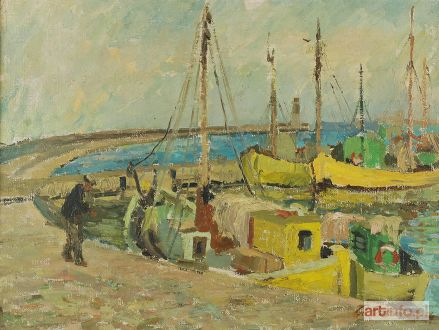 BALCERZAK Alojzy | Port we Władysławowie, 1954