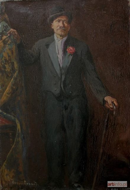 BREARD Henri Georges | Portret mężczyzny z kwiatem w butonierce