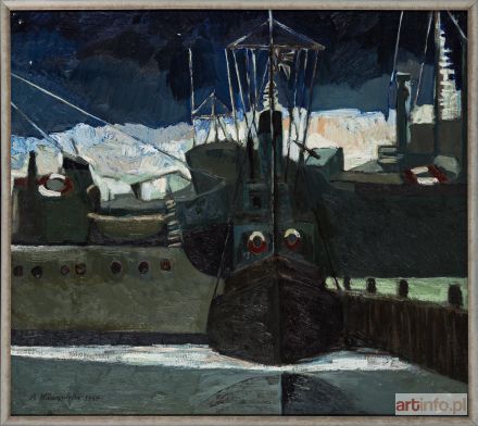 KUZIEMSKA-WILCZOPOLSKA Gertruda | Holownik w porcie, 1965