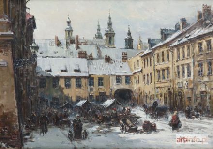 CHMIELIŃSKI STACHOWICZ (pseud.) Władysław | Rynek miejski zimą