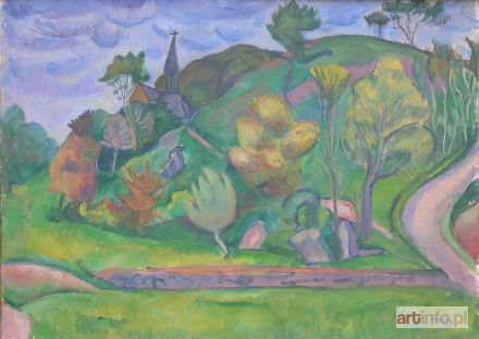 HAYDEN Henryk | Paysage a la petite chapelle (1912)