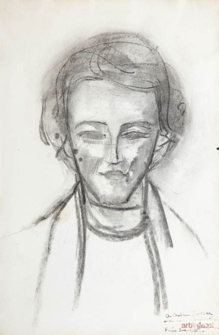 LANDAU Zygmunt (Sigmond) | Portret prof. Władysławy Jaworskiej, 1956 r.