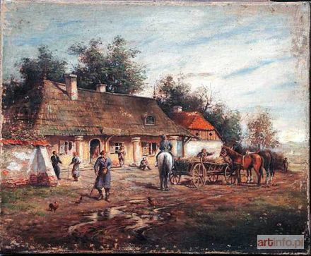 SZERNER Władysław | Przed karczmą, 1887