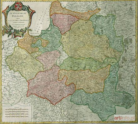 VAUGONDY Robert de | Mapa Polski