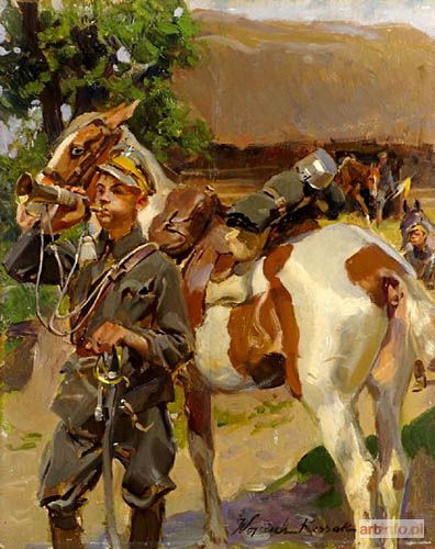 KOSSAK Wojciech | TRĘBACZ 3 PŁK UŁANÓW ŚLĄSKICH, 1919