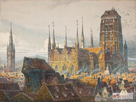 URTNOWSKI Theodor | Kościół Mariacki w Gdańsku, ok 1910