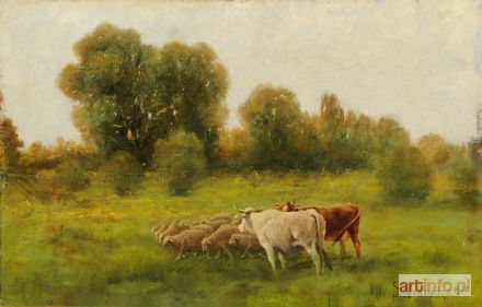 SIDOROWICZ Zygmunt | NA PASTWISKU, 1877