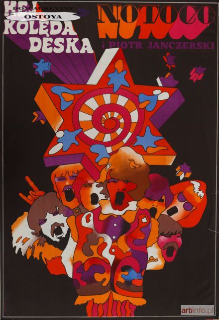 ŚWIERZY Waldemar | Plakat NO TO CO I PIOTR JANCZEWSKI, HEJ KOLĘDA DESKA, 1968