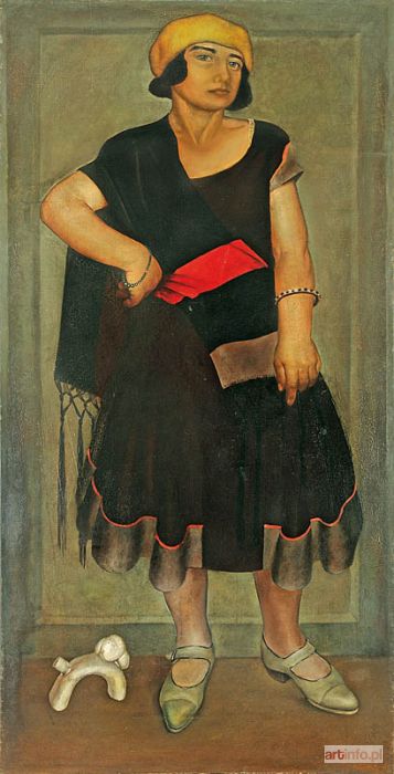 CYBIS Bolesław | KOBIETA W ŻÓŁTYM BERECIE, 1932-1935