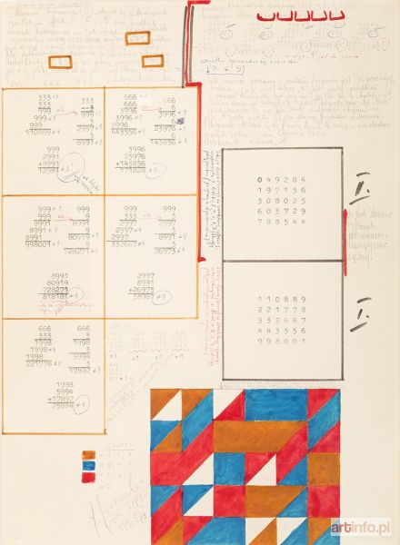 GRABOWSKI Jerzy | Rysunek 8/IV, Studium cyfry 9, 1986 r.